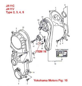 suzuki jimny belt tensioner