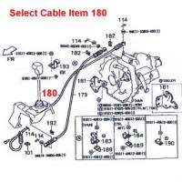 Daihatsu Hijet Select Cable S82, S83 4-Speed MT