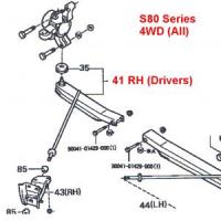Daihatsu Hijet Front Lower A-Arm RH S80 Series (all) 4WD