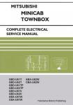 Mitsubishi Minicab & Townbox U61T U62T Electrical Service Manual