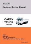 SUZUKI CARRY DA63T Electrical Service Manual & Diagrams
